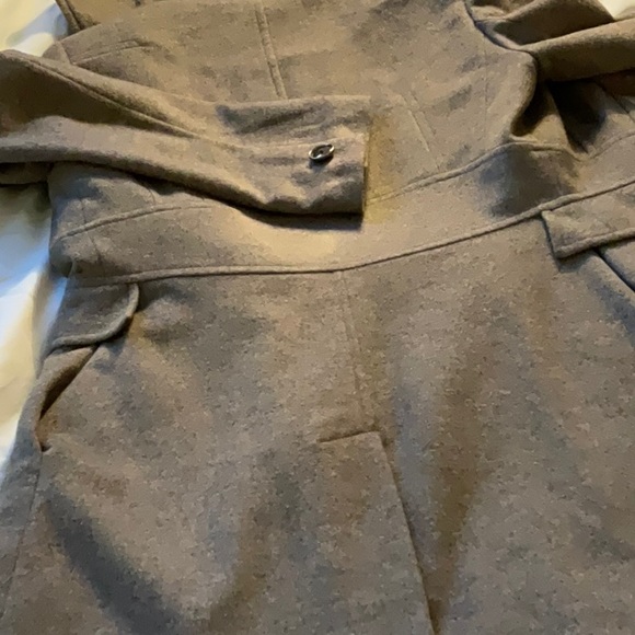 Mexx mechanical grey wool cashmere coat Sz 4 - Picture 6 of 7